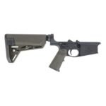 PSA Sabre AR-10 Lower Forged w/ MOE SL-S Stock and MIAD Grip, ODG - Image 2